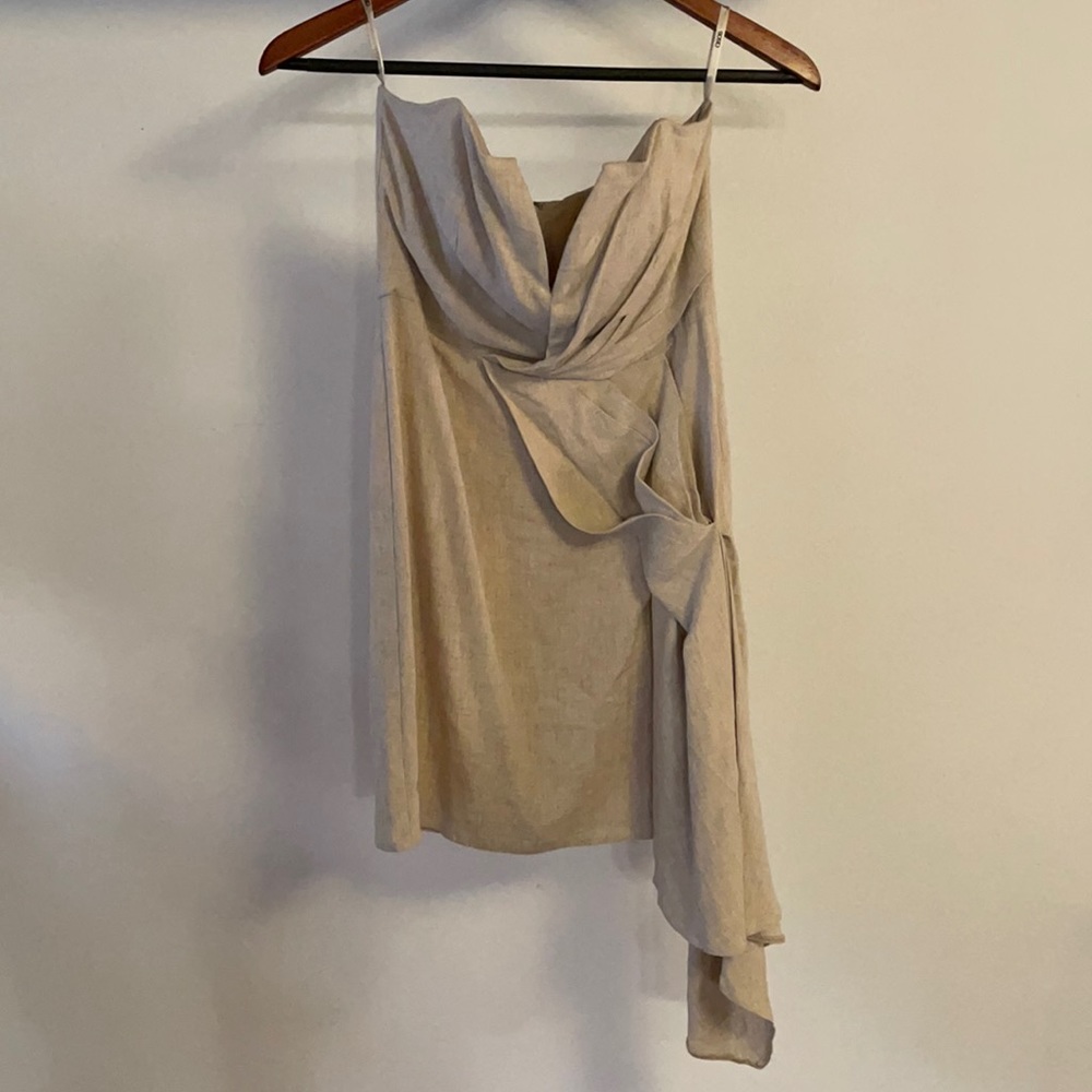 ASOS Linen Asymmetric Dress